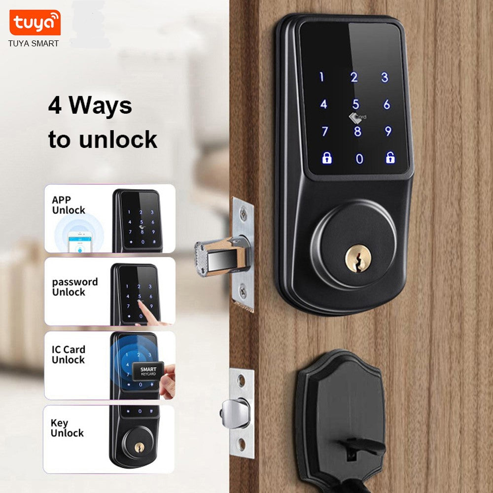 Smart Dead Bolt lock with Remote access. Black