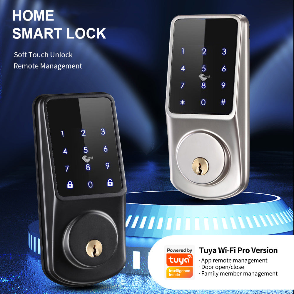 Smart Dead Bolt lock with Remote access. Black