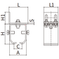 Fixing Bracket for Hanging Door Roller Rail (Wall Fixing)