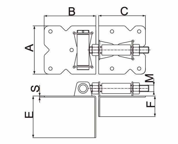 Heavy Duty Self Closing Gate Hinge.