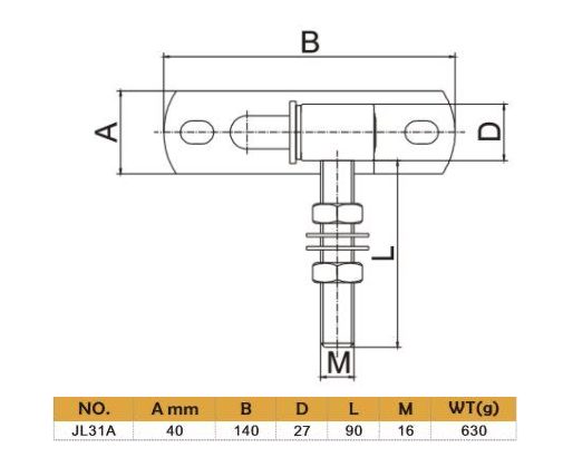 Gudgeon Trunnion Hinge
