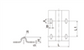 Sliding gate track with 16 mm U Groove 3 meters Long