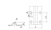 Sliding gate track with 16 mm U Groove 3 meters Long