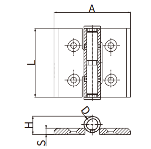Folding Door Hinge