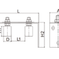 Sliding gate Top Guide rollers With bracket- Small