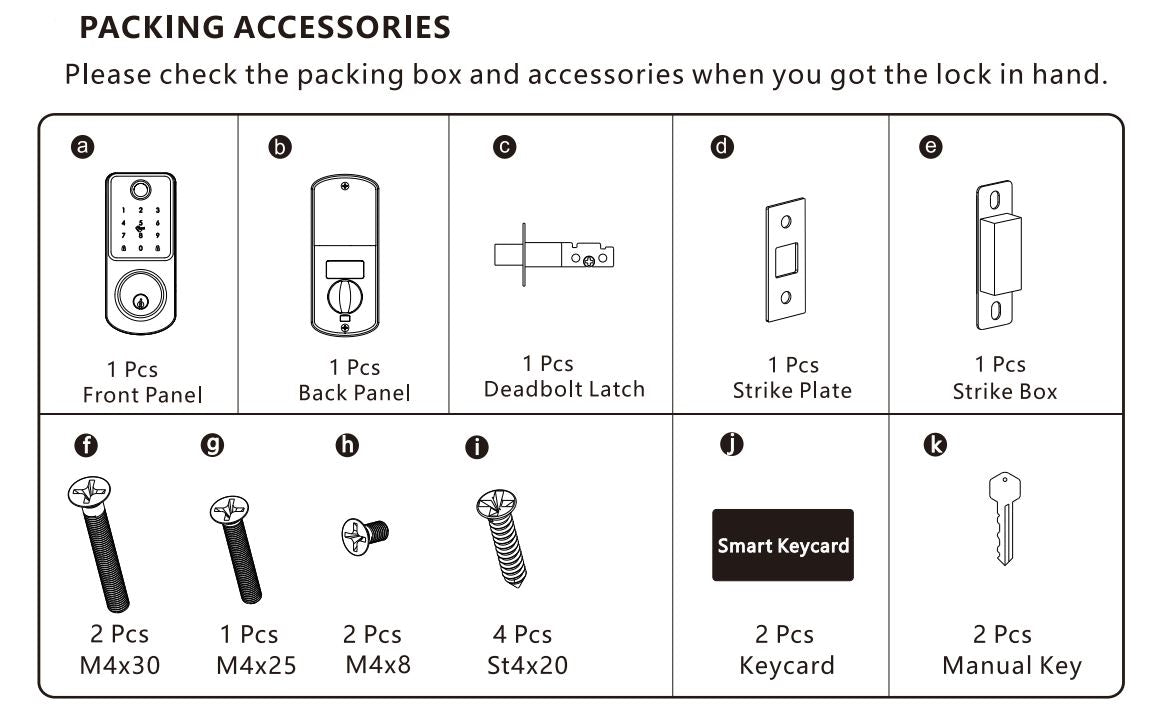Smart Dead Bolt lock with Remote access. Black