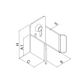 Sliding gate closing end catcher without Top plate