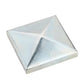 60MM White Zinc Plated Pyramid Post Cap