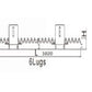 Siding Gate Nylon Gear Rack Commercial Grade