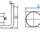 Bottom Gate Hinge With L shape Fixing Plate