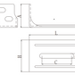 Bracket for Gate Catcher Powder Coated Black