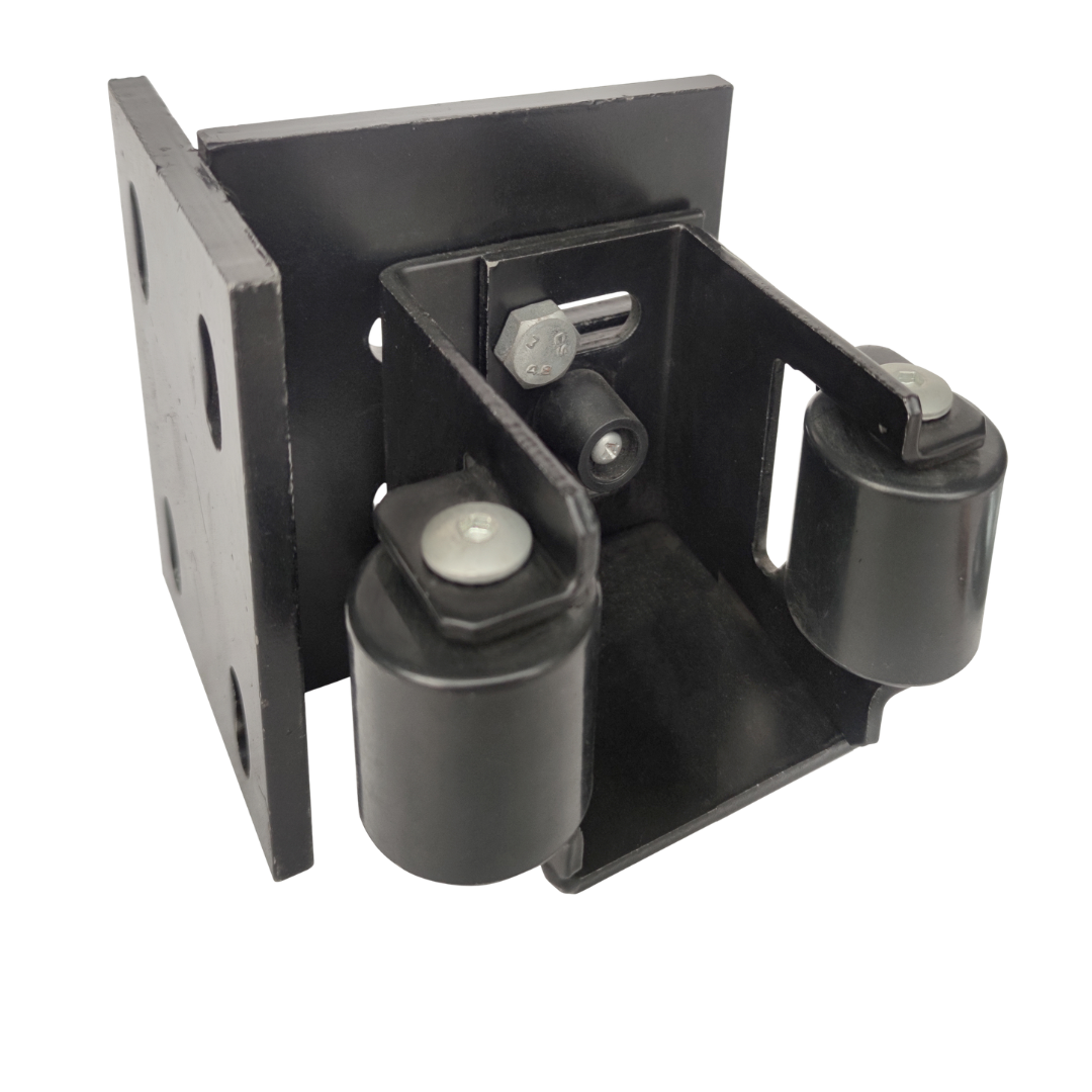 Adjustable Closing end gate catcher with Guide Roller