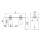 Top Guide roller Set  with 40mm high x 30mm diameter Rollers