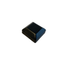 Black rectangular object on a white background