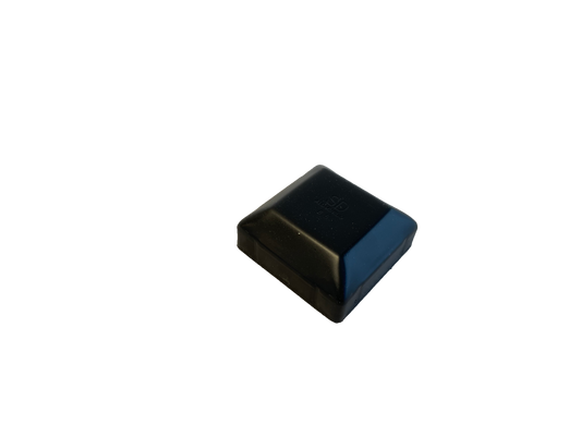 Black rectangular object on a white background