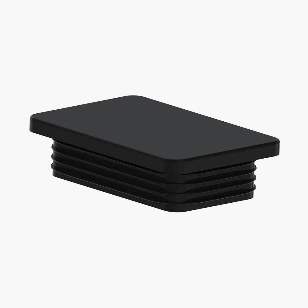 100*50mm Plastic Black Rectangle Post Cap