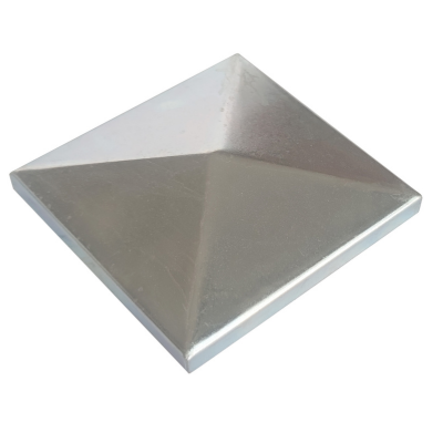 Steel Pyramid Post Cap Galv 100mm square