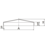 Steel Pyramid Post Cap Galv 100mm square