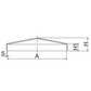 Steel Pyramid Post Cap Galv 150mm square