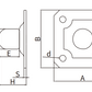 Gate Stopper With Square Plate