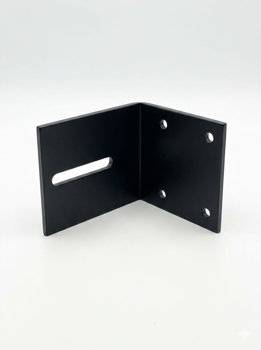 Bracket for Gate Catcher Powder Coated Black