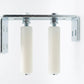 Bracket with Two White  150MM Nylon Rollers